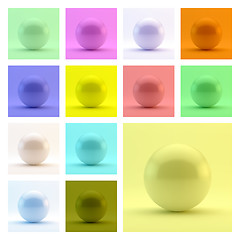 Image showing Sphere. 3d vector template. Abstract illustration.