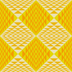 Image showing Abstract geometrical background with pyramids. Seamless pattern.