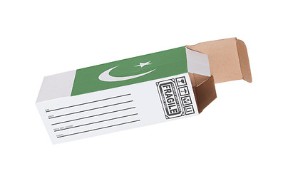 Image showing Concept of export - Product of Pakistan