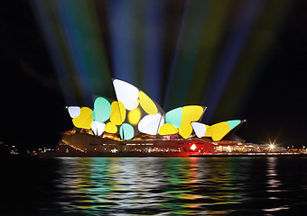 Image showing Sydney Opera House during Vivid Sydney