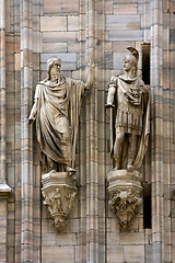 Image showing two statue in the church