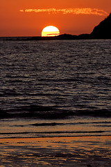 Image showing the sun in the ocean in madagascar