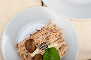 Image showing chestnut cream cake dessert