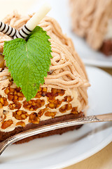 Image showing chestnut cream cake dessert