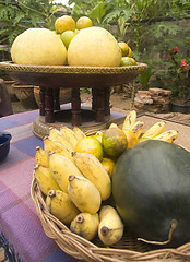 Image showing Tropical fruit in a garden