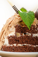 Image showing chestnut cream cake dessert