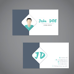 Image showing Modern business card with simplistic presentation