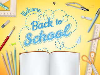 Image showing Back to School background. EPS 10