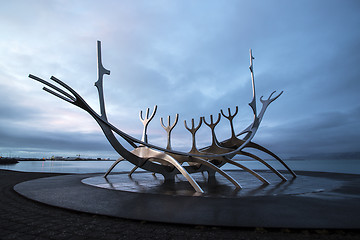 Image showing The Sun Voyager in Reykjavik, Iceland