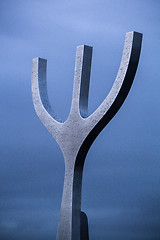 Image showing Detail of the Sun Voyager in Reykjavik, Iceland