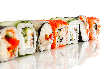 Image showing Sushi Roll on a white background