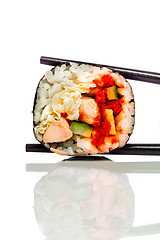 Image showing Sushi Roll on a white background