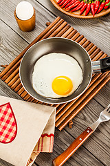 Image showing fried eggs