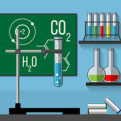 Image showing Chemistry classroom.