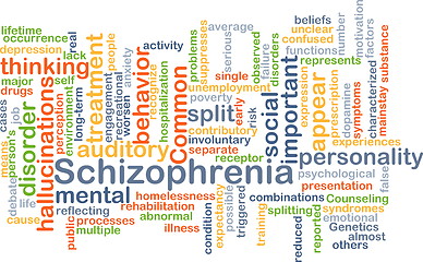 Image showing Schizophrenia background concept