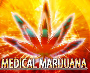 Image showing Medical marijuana Abstract concept digital illustration