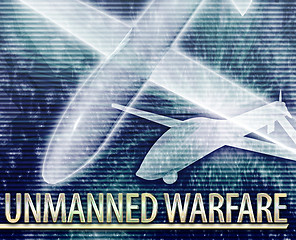 Image showing Unmanned warfare Abstract concept digital illustration
