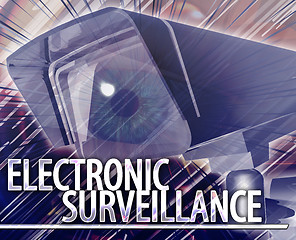 Image showing Electronic surveillance Abstract concept digital illustration