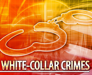 Image showing White-collar crime Abstract concept digital illustration