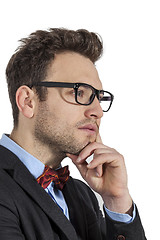 Image showing Profile of a Young Businessman