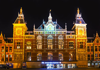 Image showing Amsterdam Centraal railway station