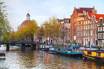 Image showing City view of Amsterdam, the Netherlands