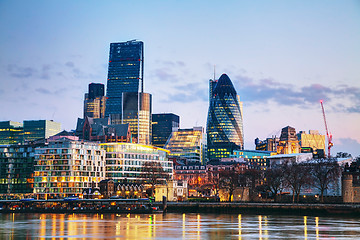 Image showing Financial district of the City of London