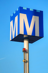 Image showing Amsterdam station sign