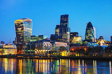 Image showing Financial district of the City of London