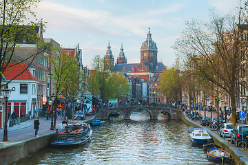 Image showing Basilica of Saint Nicholas (Sint-Nicolaasbasiliek) in Amsterdam,