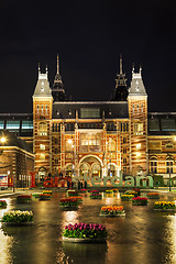 Image showing I Amsterdam slogan early in the evening