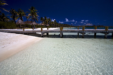 Image showing beach near the harbor