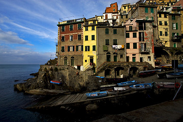 Image showing riomaggiore in the north of italy