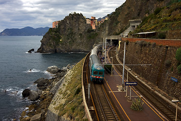 Image showing manarola railway