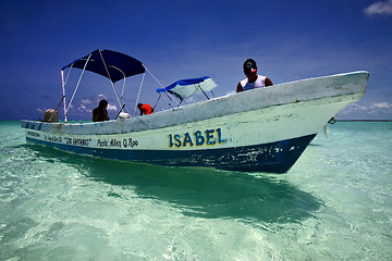 Image showing mexic and sian kaan blue lagoon