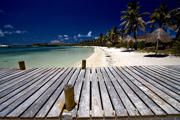 Image showing boat near the harbor in mexico