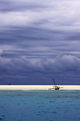 Image showing beach in madagascar and boat