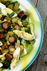 Image showing Potato and Sausage Salad