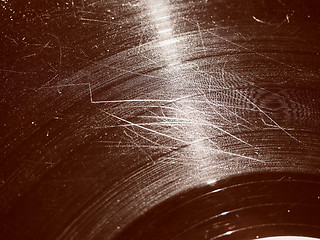 Image showing Retro look Scratched record