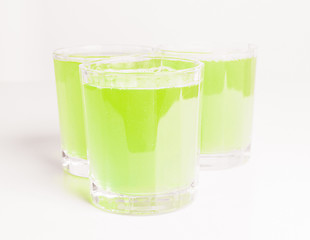 Image showing Green apple juice