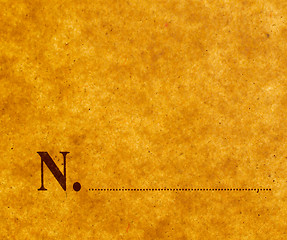 Image showing Retro look Blank form