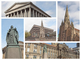 Image showing Birmingham landmarks collage