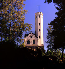 Image showing Oskarsborg, a place with a view in Söderhamn