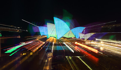 Image showing Sydney Opera House Vivid abstract