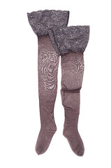 Image showing openwork stockings 