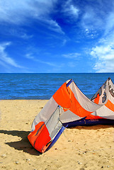 Image showing Kite surfing