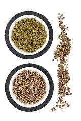 Image showing Hemp Seed and Powder