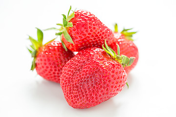 Image showing Ripe strawberries.