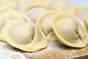 Image showing Russian ravioli with meat