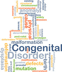 Image showing Congenital disorder background concept